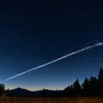 Starlink Satellites in the Night Sky