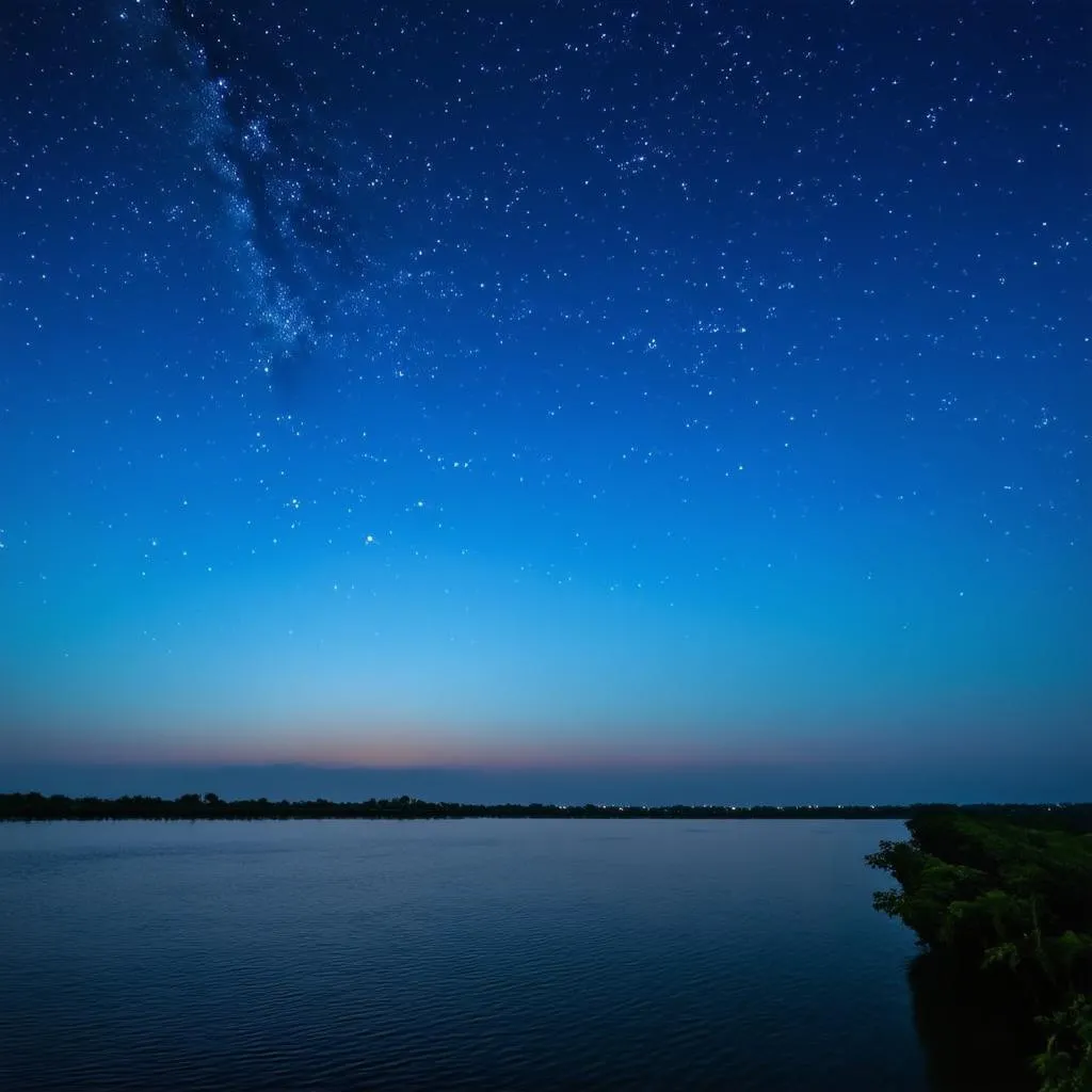 Starry Night Sky Mekong Delta