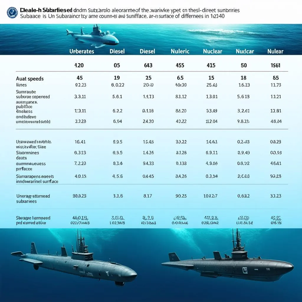 Submarine Speed Comparison Chart