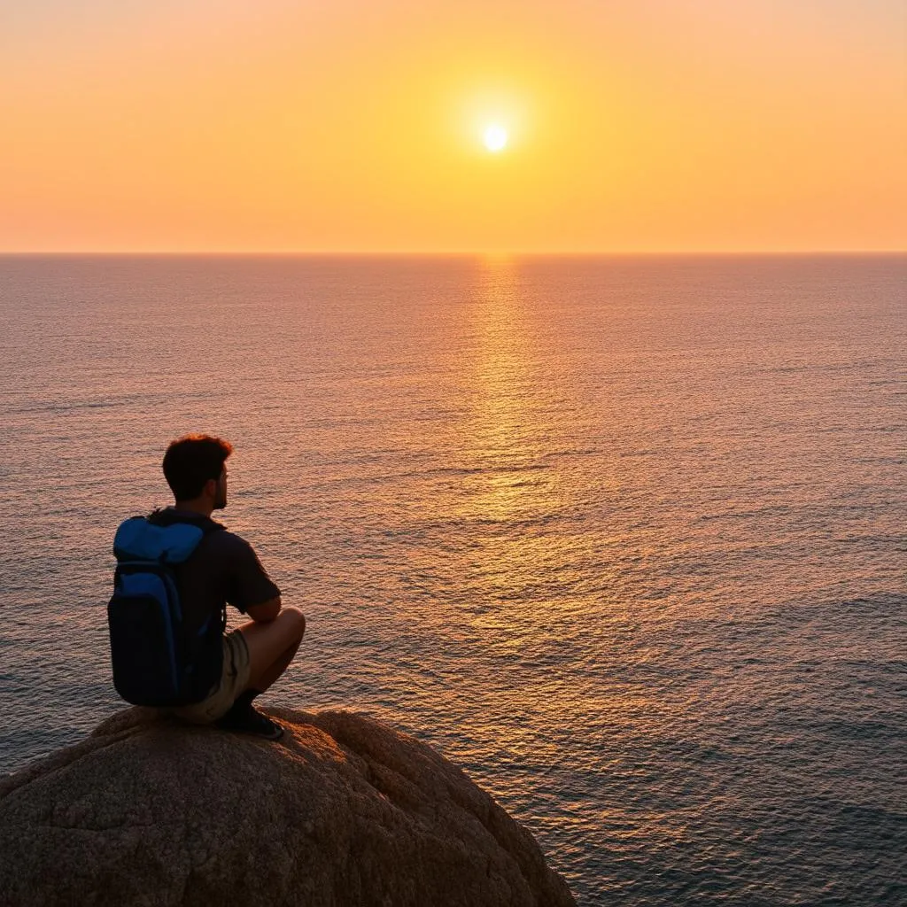 Sunset over the Ocean