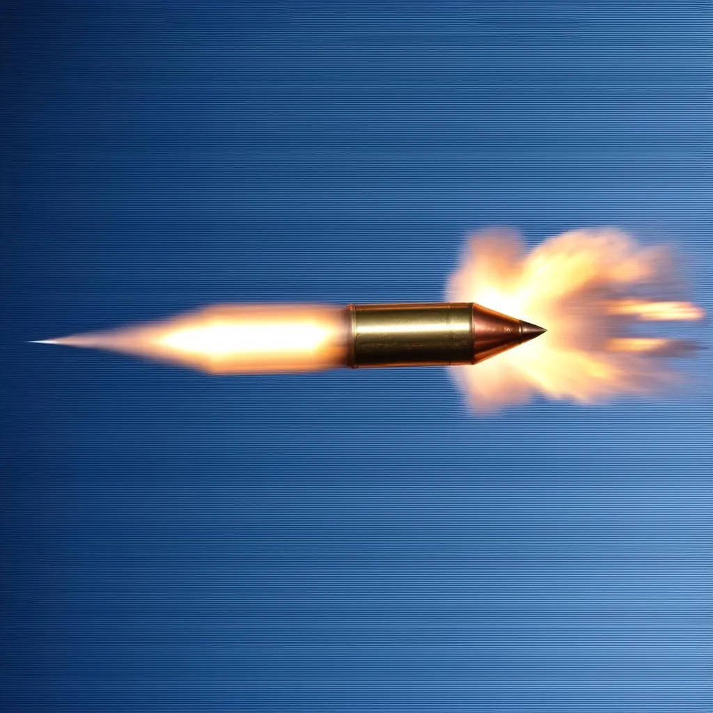 Image of a supersonic bullet