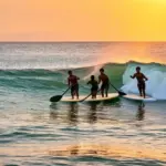 Surfers in Bali