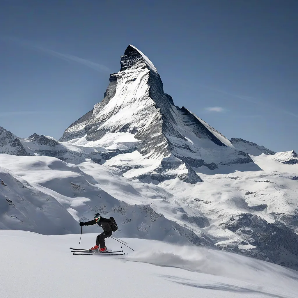 Skiing the Swiss Alps