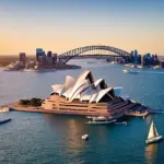 Sydney Opera House at sunset