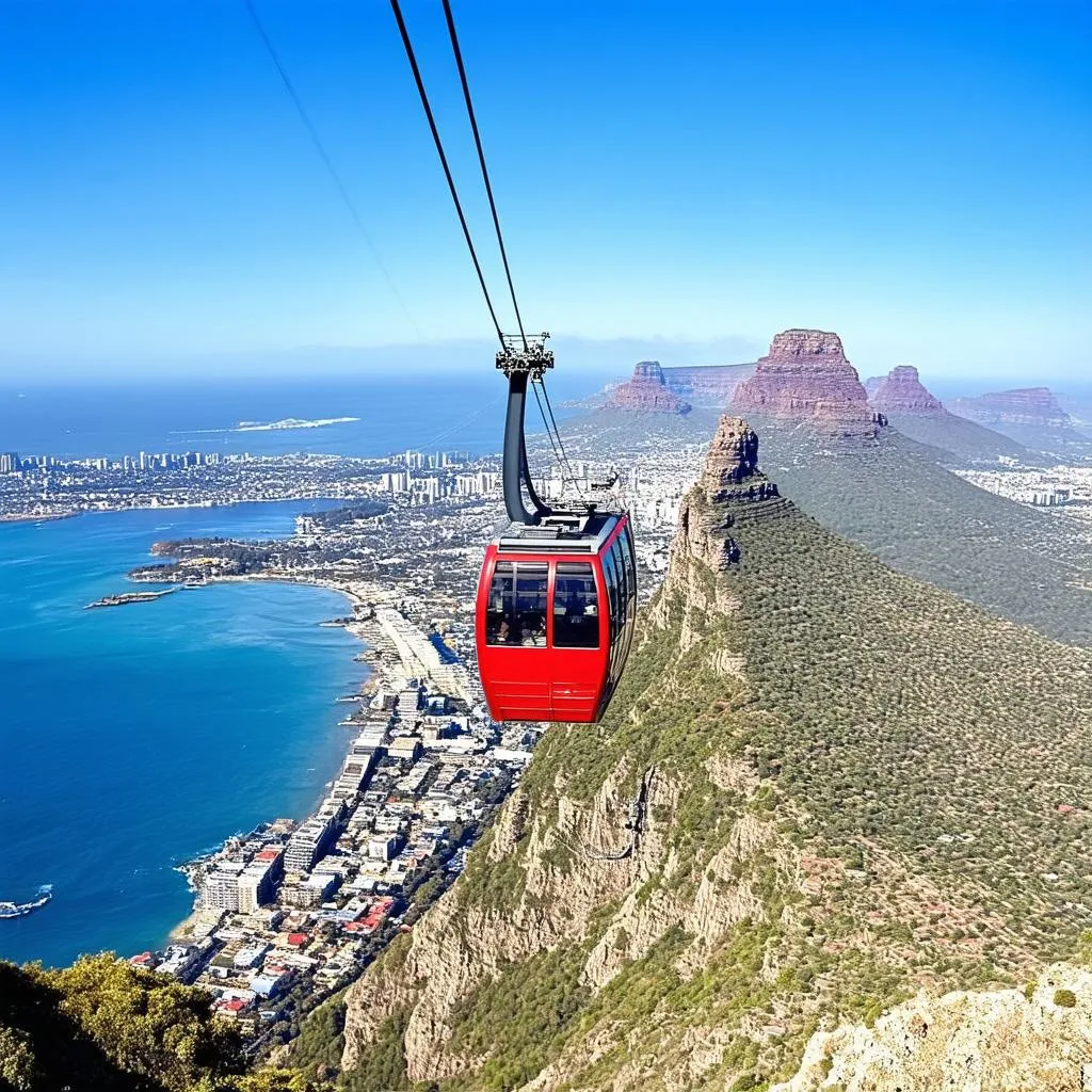 Table Mountain Cable Car with Cape Town View