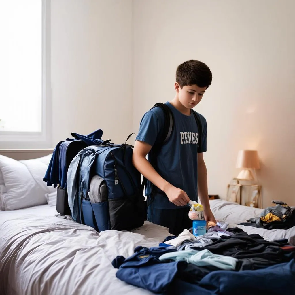 Teenager Packing Backpack