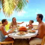 Thanksgiving Feast on the Beach