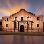 The Alamo at Sunset