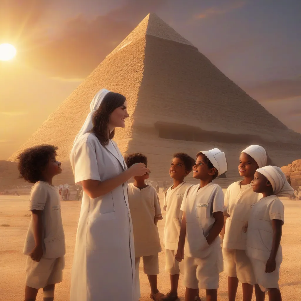 Nurse Florence and Children in Egypt