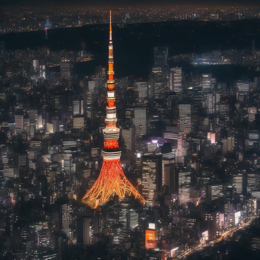 Tokyo Skyline at Night