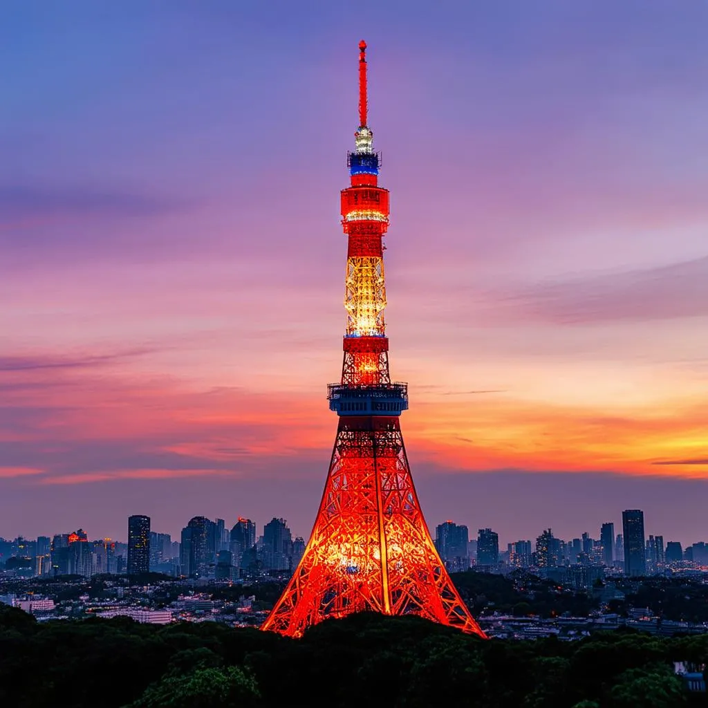 Tokyo Tower at Sunset