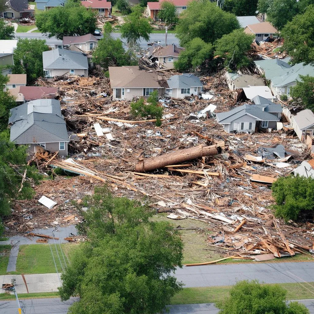 Tornado damage