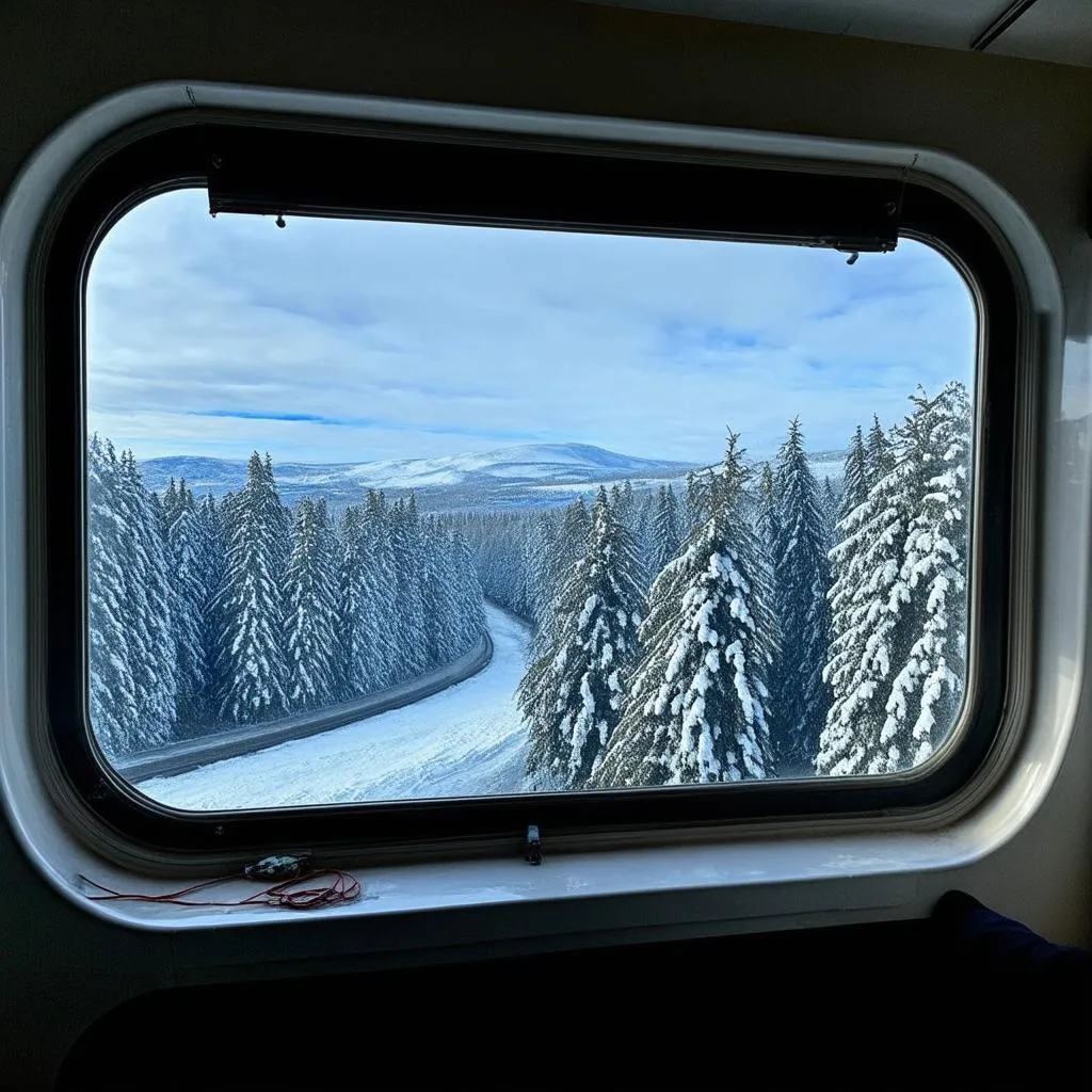 Scenic view from Trans-Siberian Railway