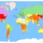 World Map with Travel Advisory Levels