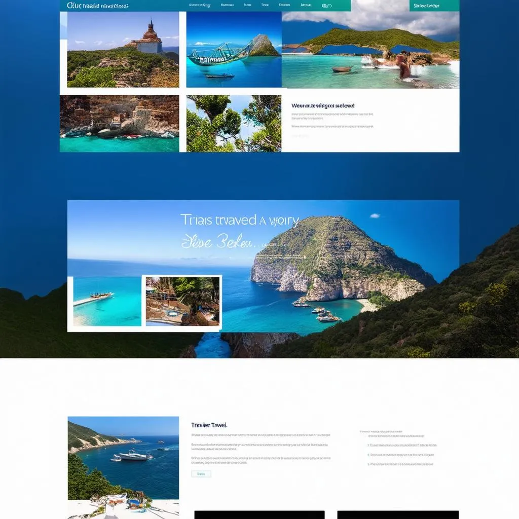 Travel Agency Website Homepage