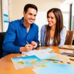 Travel agent consultation