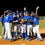 Travel Baseball Team Celebration