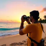 Travel Blogger Capturing the Perfect Shot