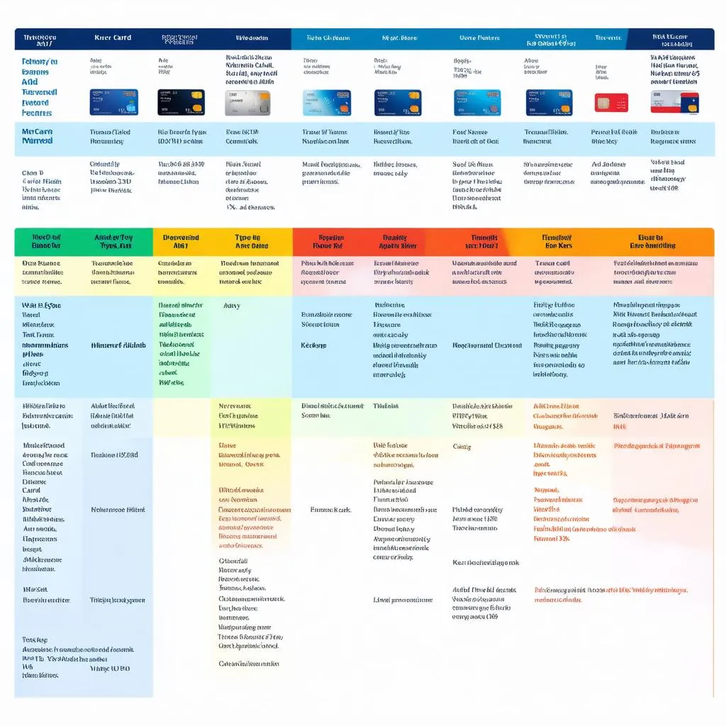 Travel Card Comparison Chart