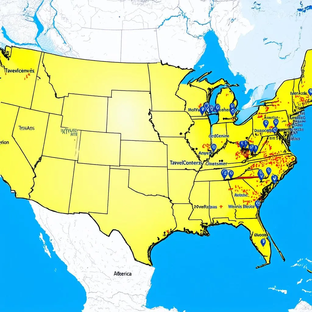 Travel Center Map