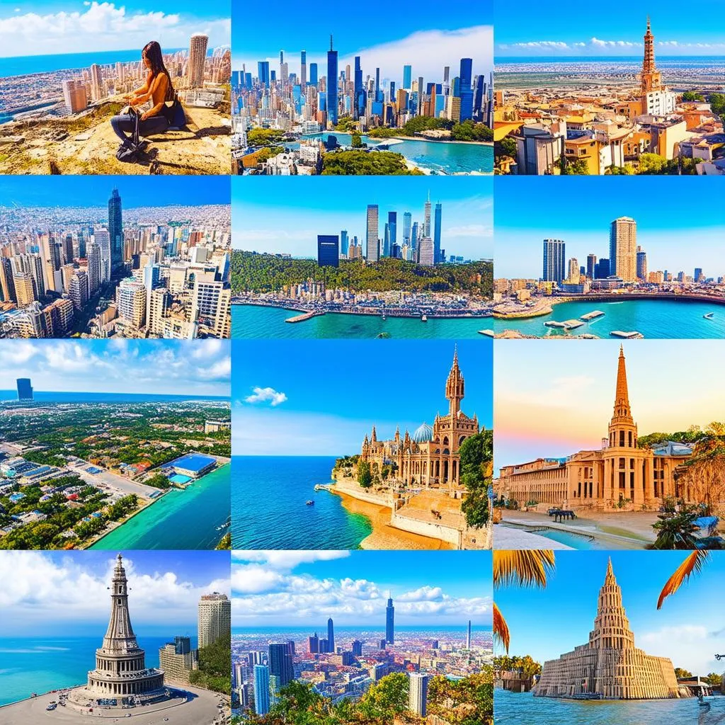 Travel Destinations Collage