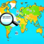 World Map with Travel Insurance