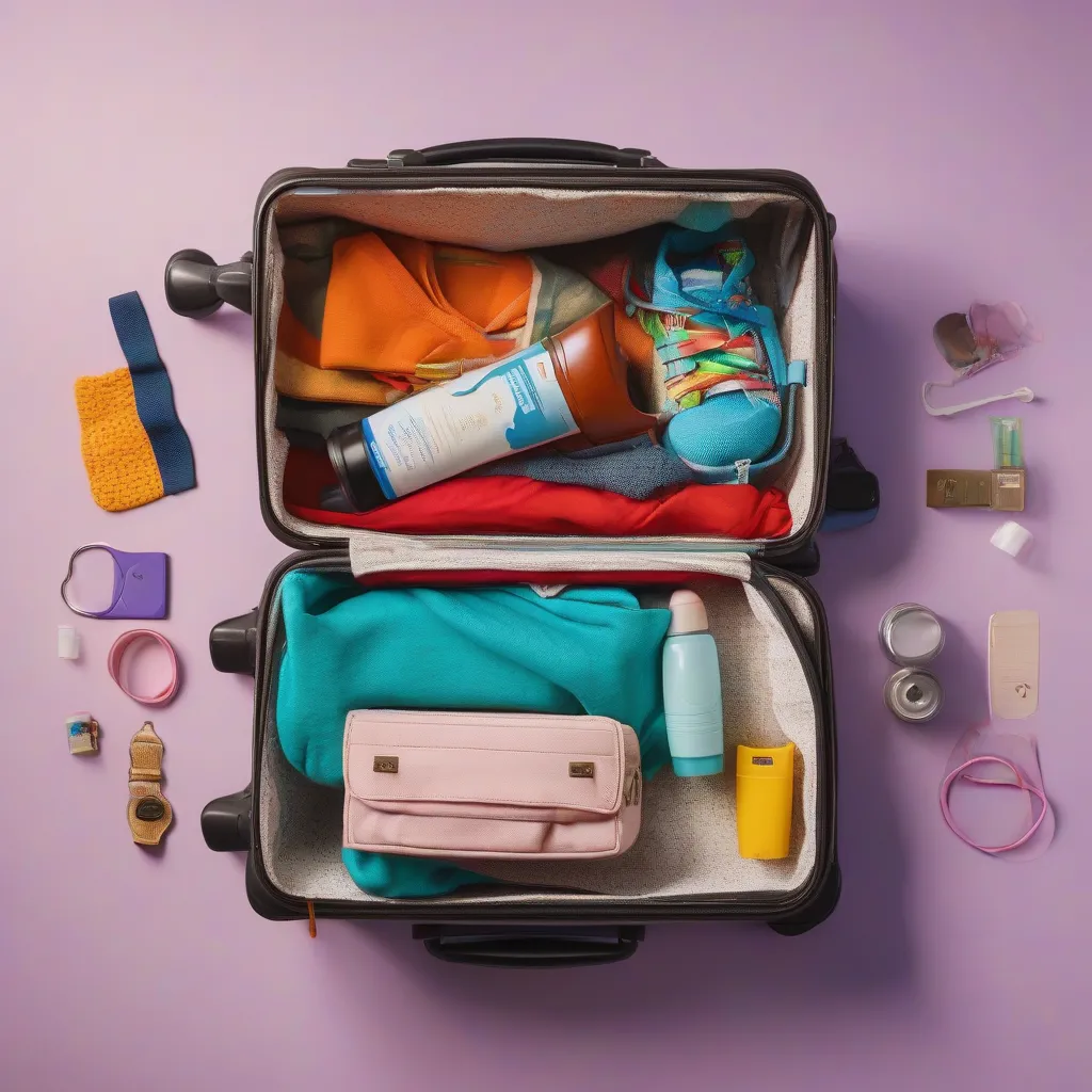 Packing a Suitcase with a Travel Kit