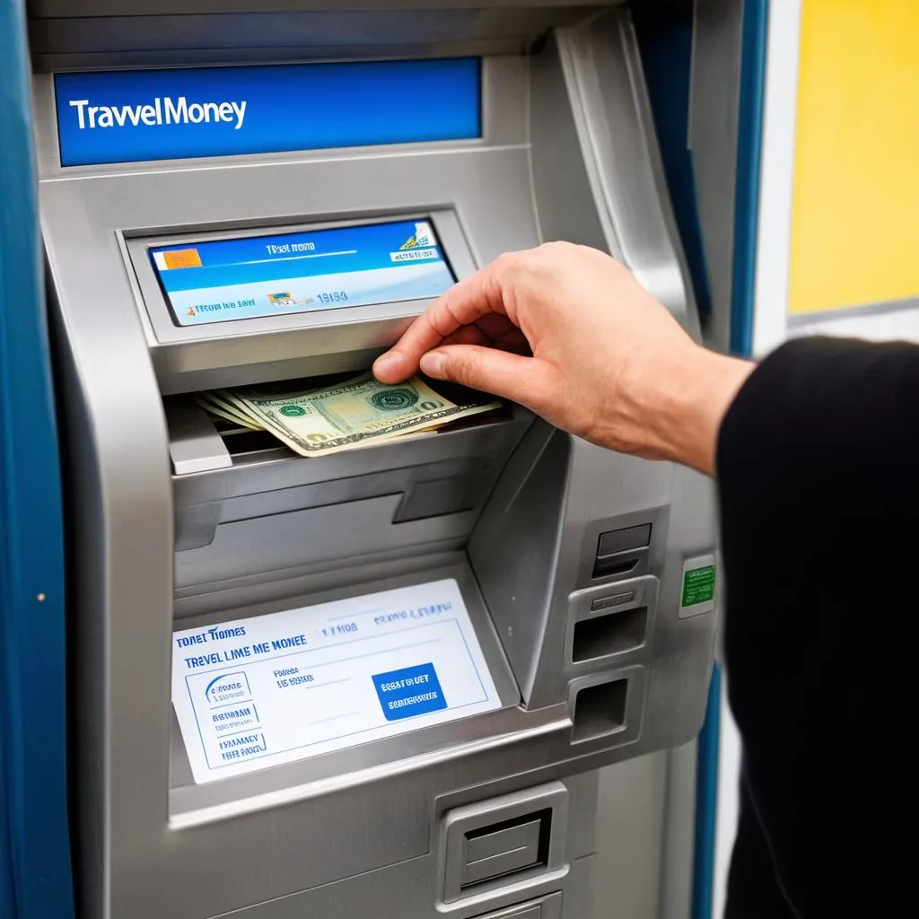 Using a Travel Money Card at an ATM