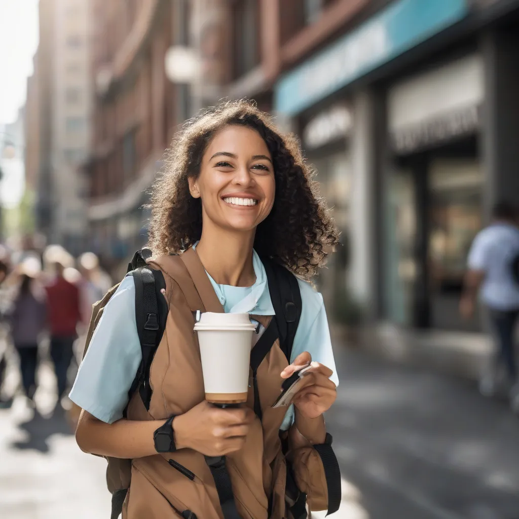 Travel Nurse Exploring a New City 