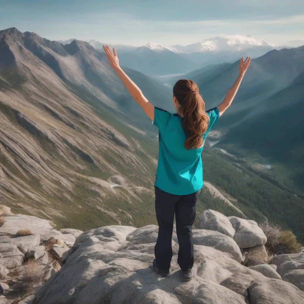 Travel Nurse Looking at a Mountain View