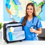 Travel Nurse Packing Suitcase