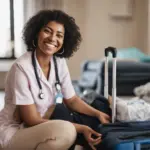 Travel Nurse Packing Suitcase