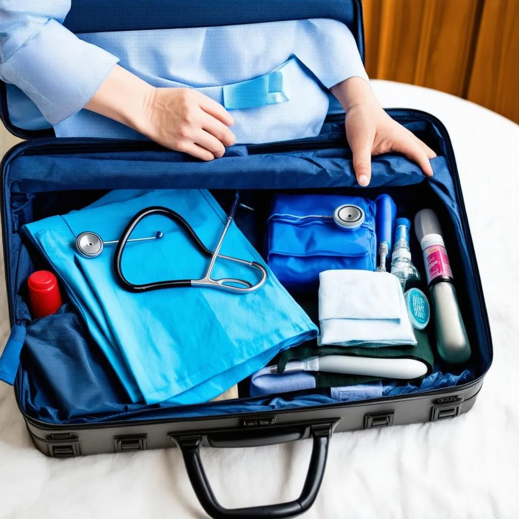 Travel Nurse Packing Suitcase