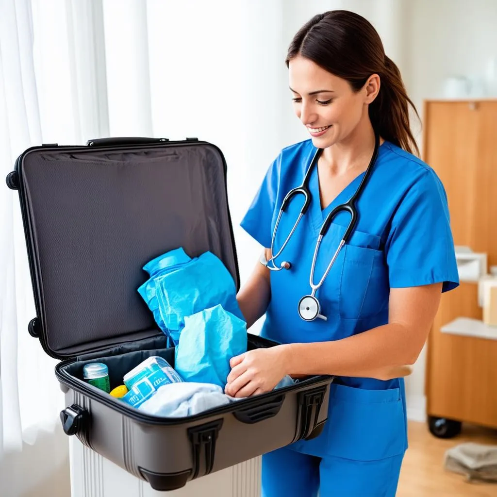 Travel Nurse Packing Suitcase