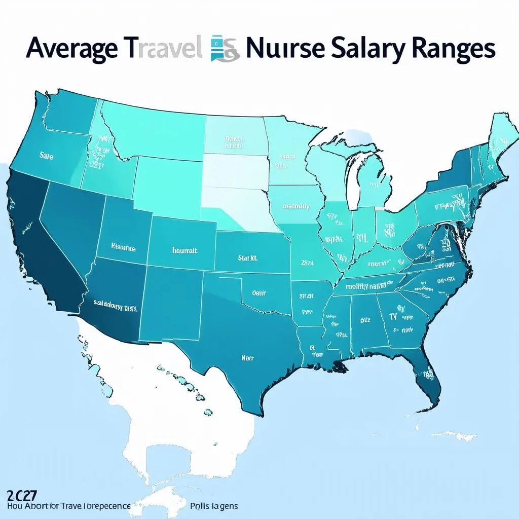 Travel Nurse Salary Map by State