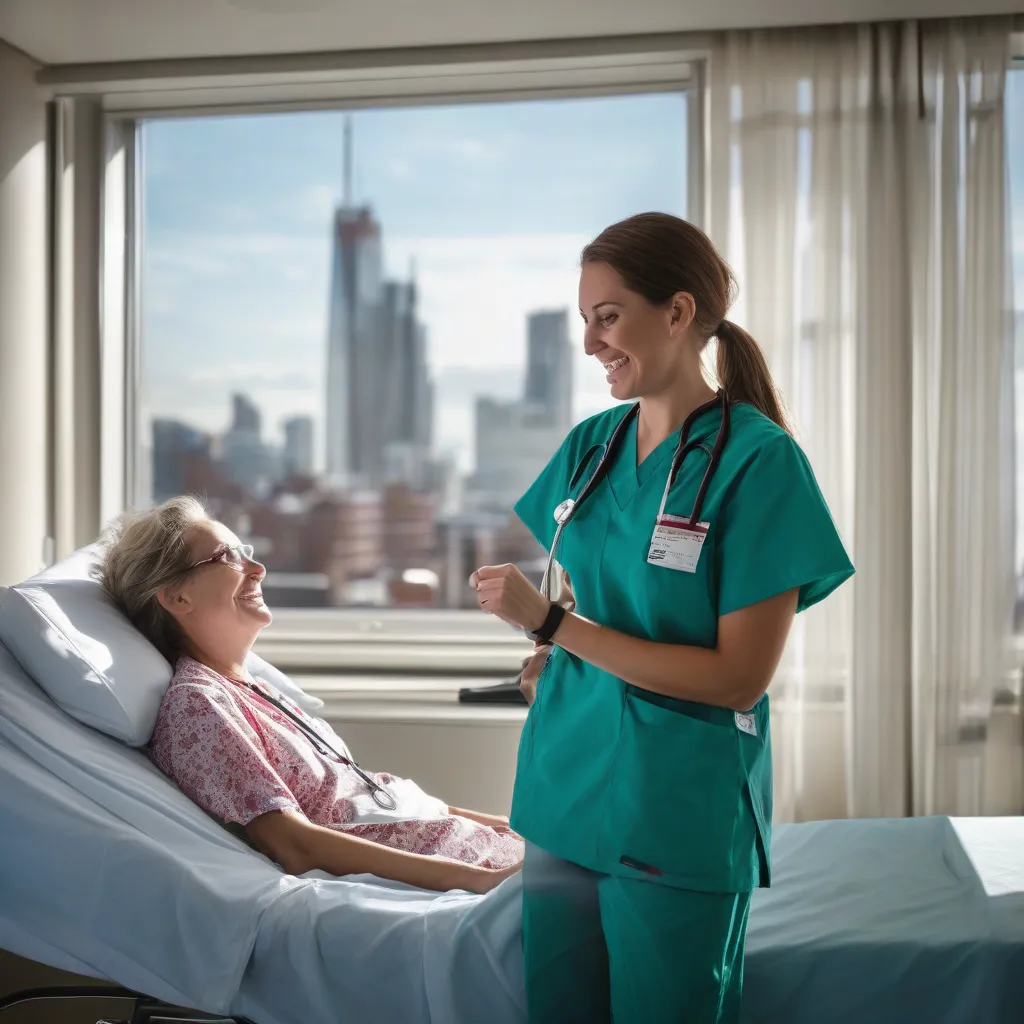 Travel Nurse Working in a Hospital Room