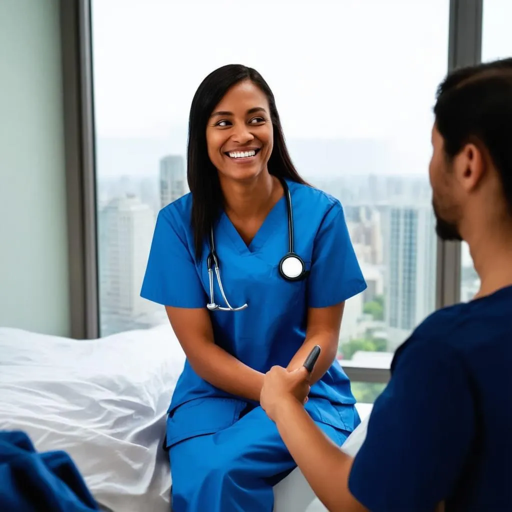 Travel Nurse Working in a Hospital