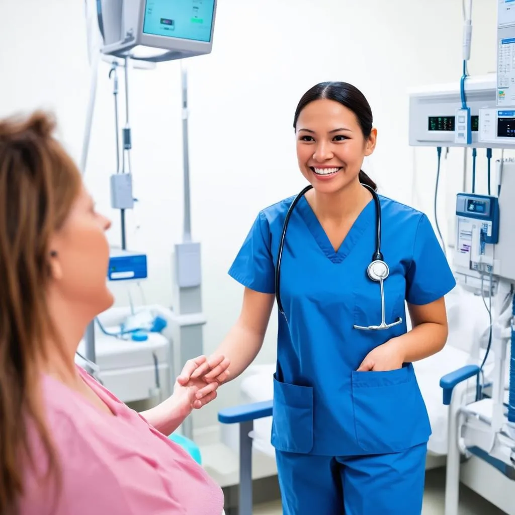 Travel Nurse Working in Hospital