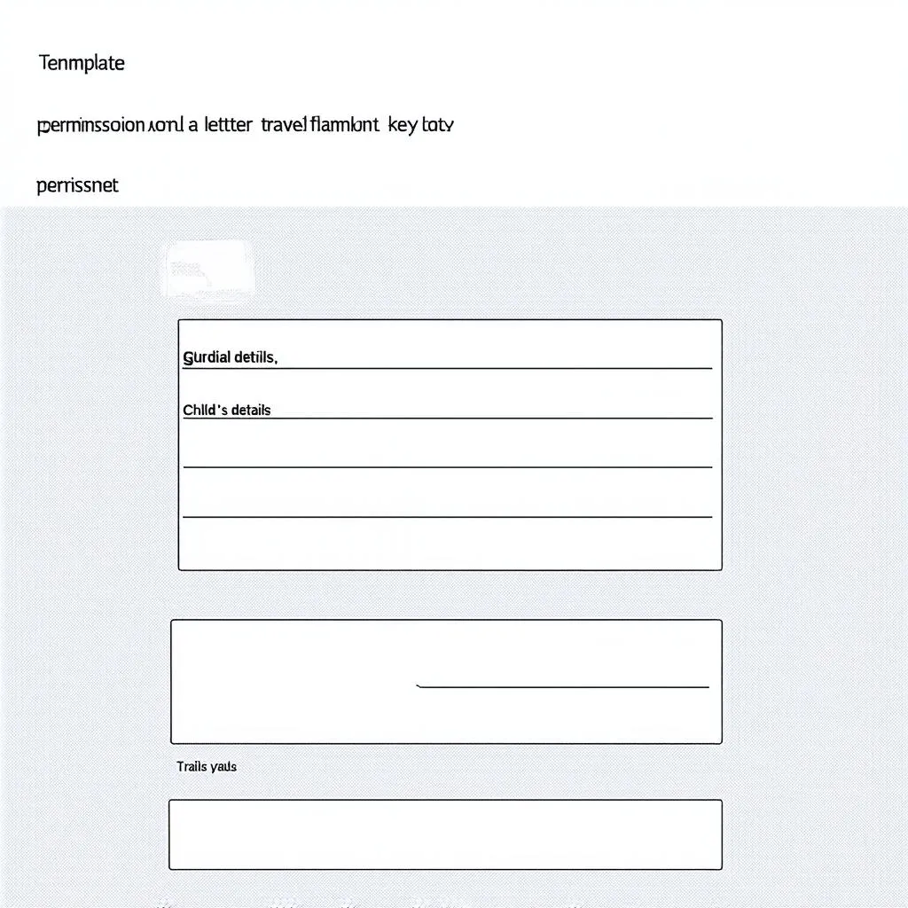 Travel Permission Letter Template