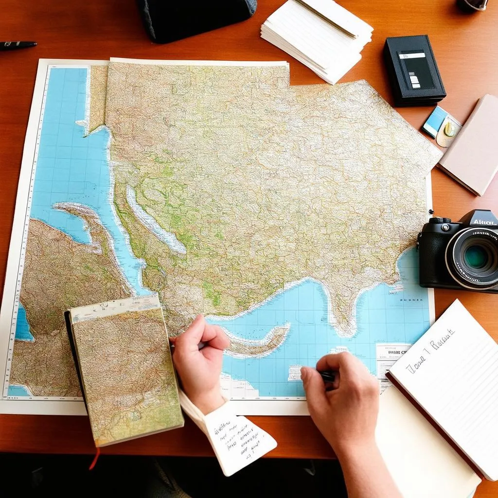 Travel Planning with Map