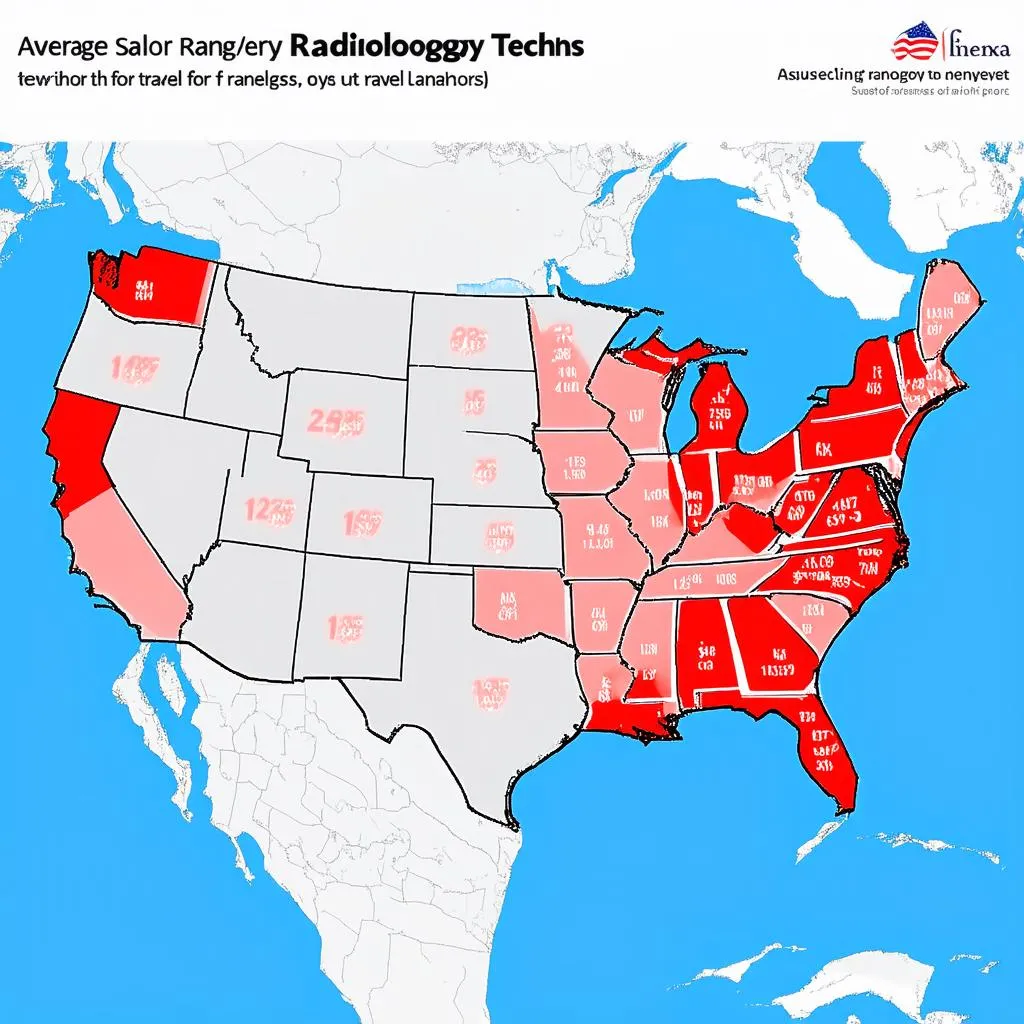 Travel Radiology Tech Salary Map