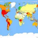 World Map with Travel Restrictions