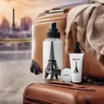 Travel Spray on Suitcase