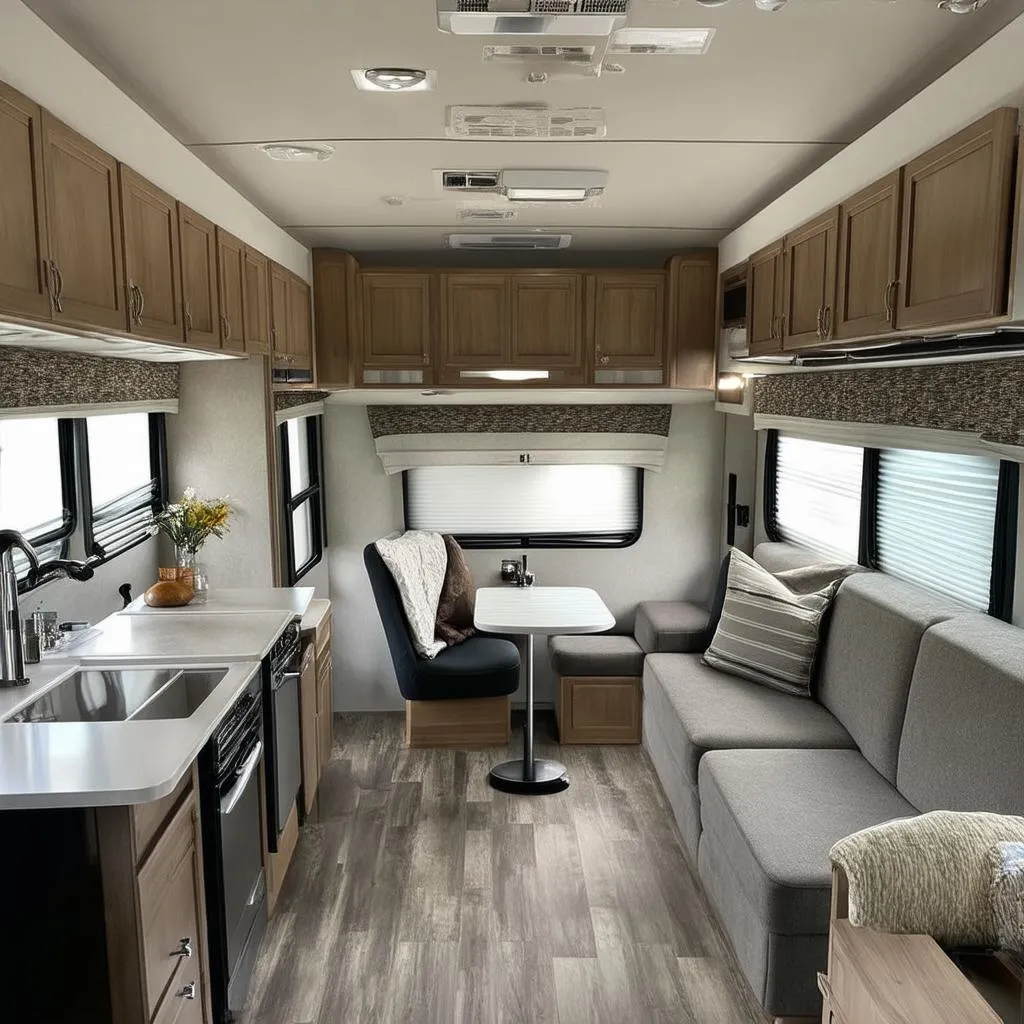 Modern Travel Trailer Interior