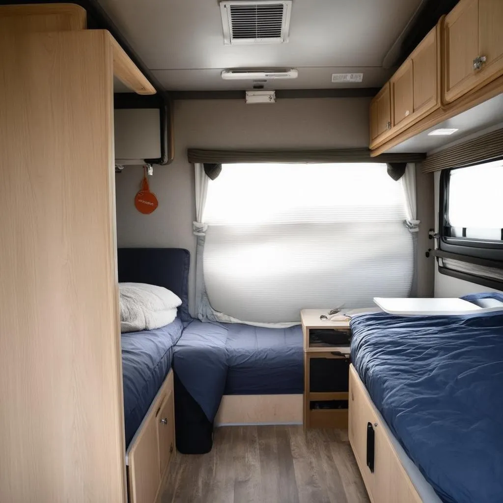 Minimalistic Travel Trailer Interior Design