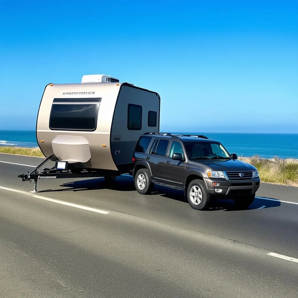 Travel Trailer on the Road