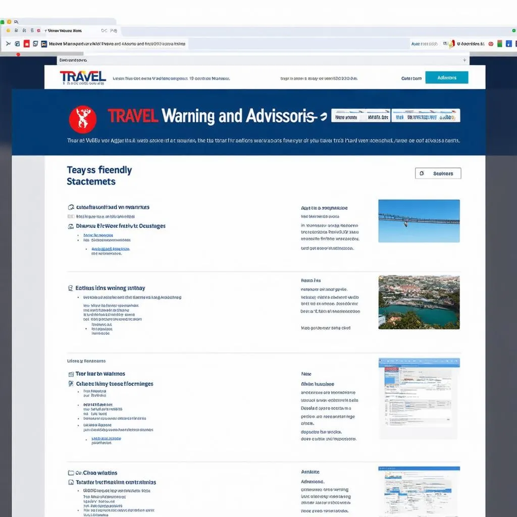 Travel Warning Website