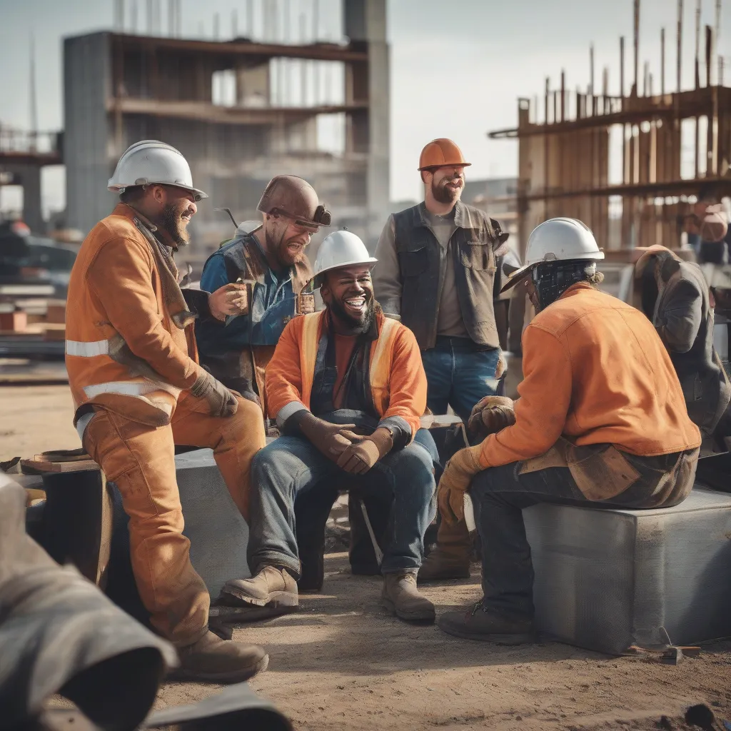 Travel Welders on a Construction Site