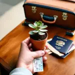 Traveling with plants on a plane