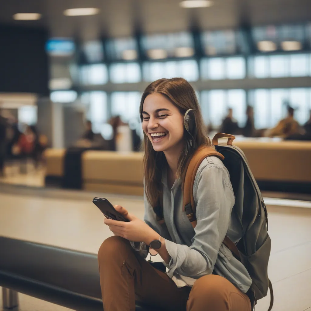 Traveler Checking Passport and Flight Information